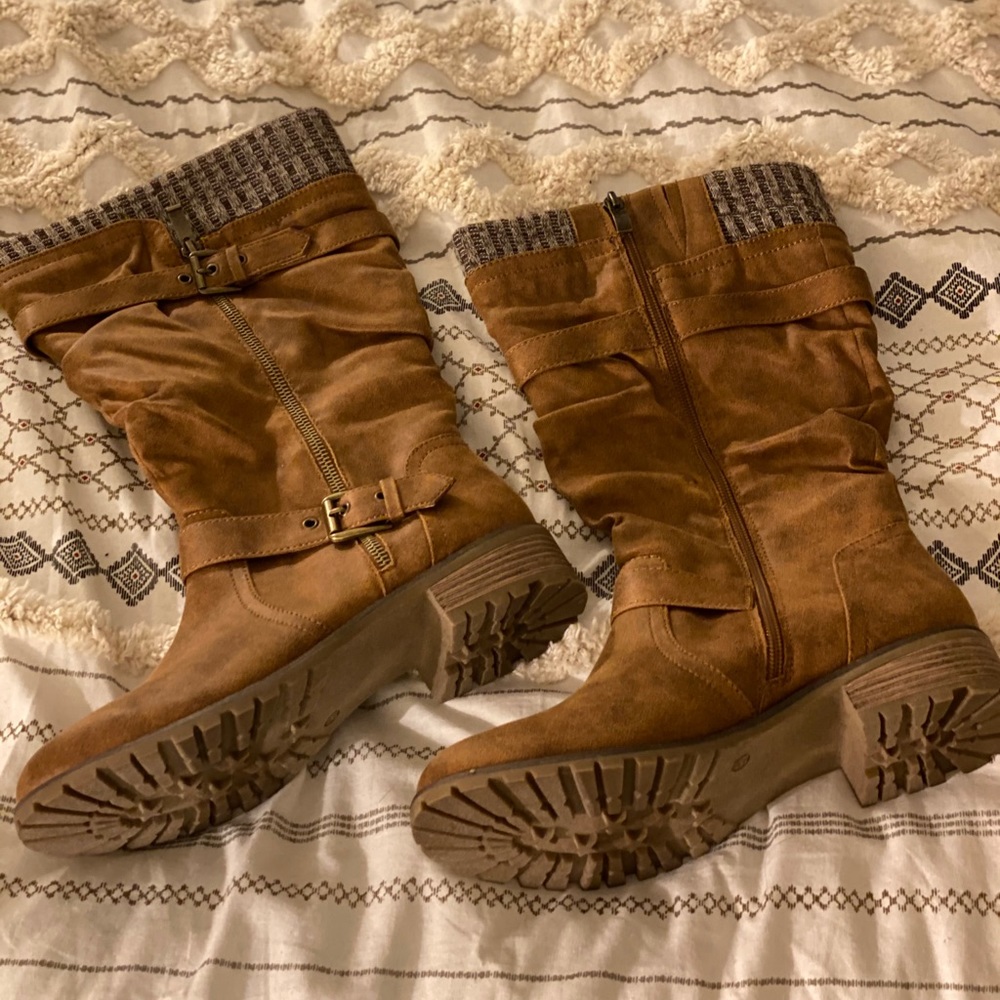 XAPPEAL Chelsey - Tall Zip Up Double Buckle Boot